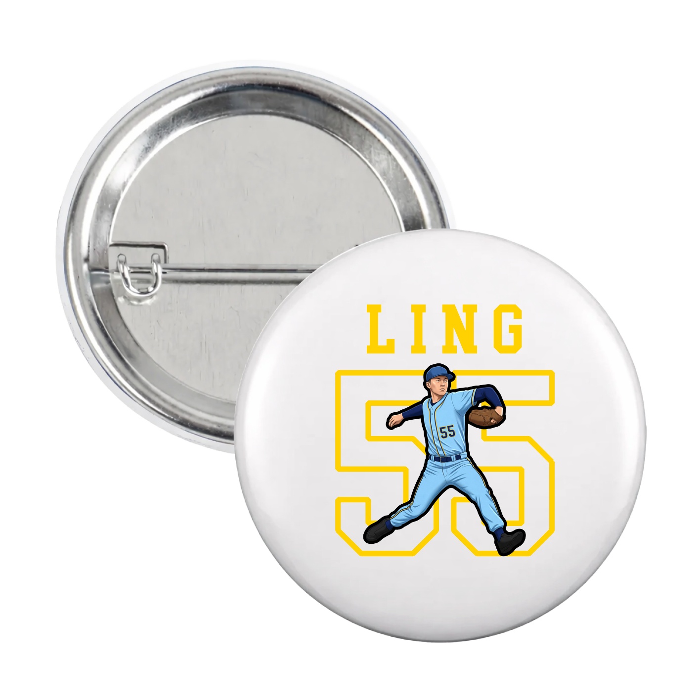 Game Day Button — Shirsey in White