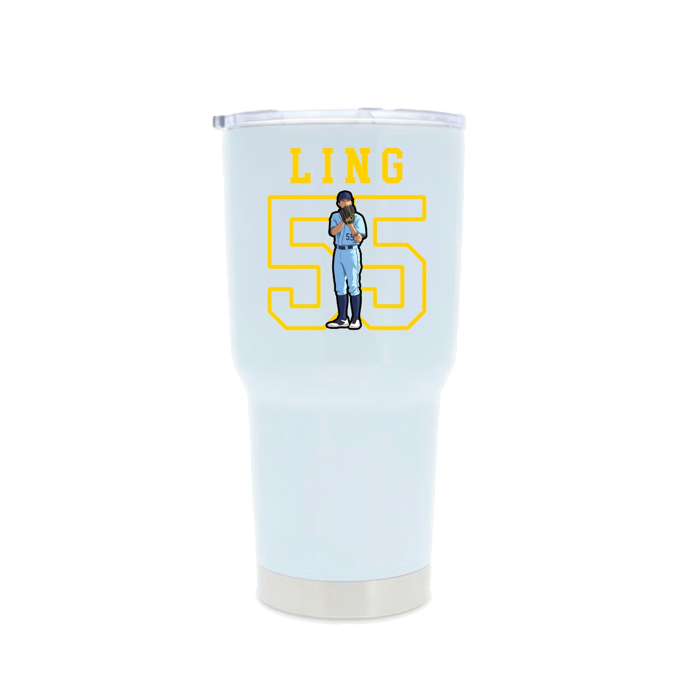 30oz Stainless Steel Tumbler — Shirsey in White
