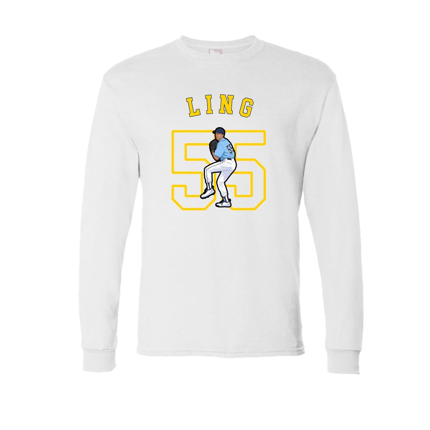 Long Sleeve Tee — Shirsey Arch in White