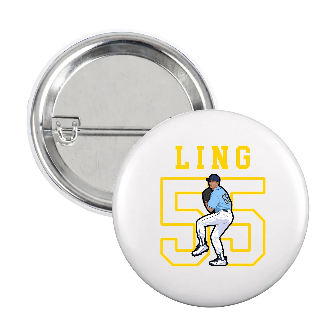 Game Day Button — Shirsey in White