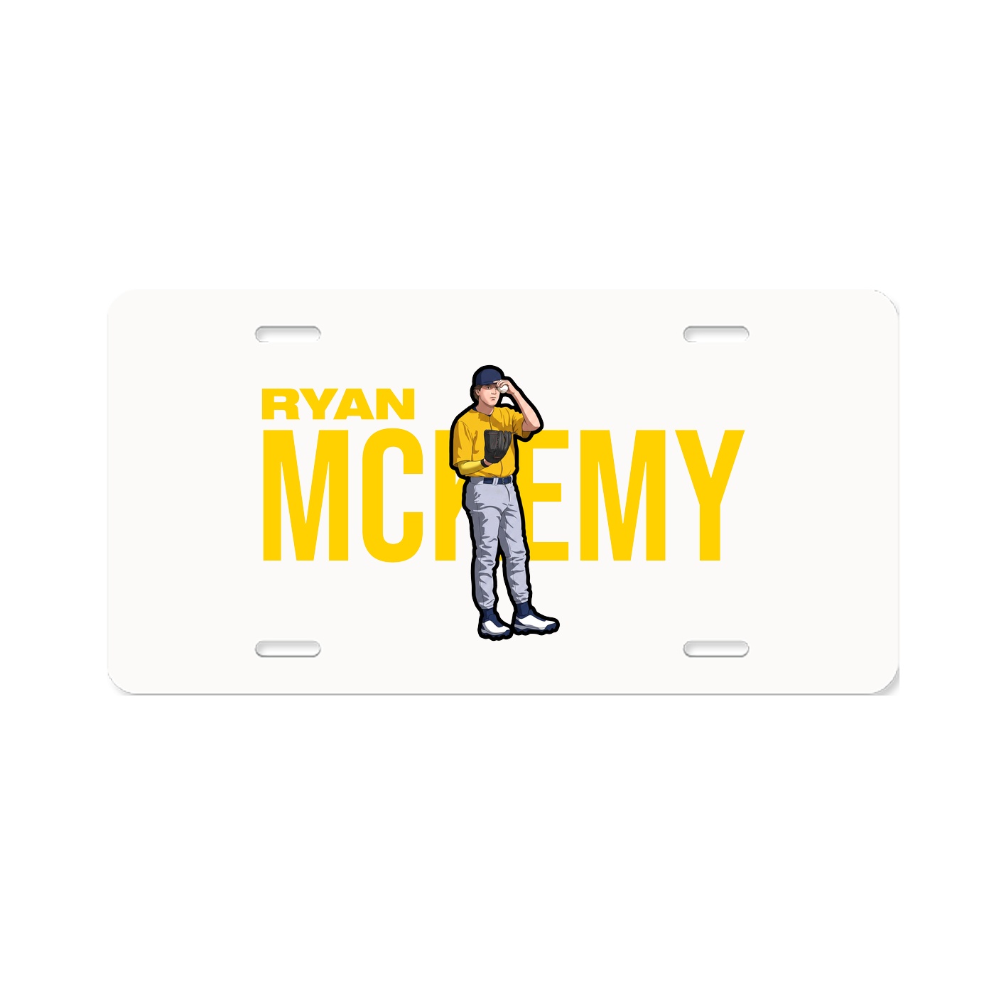 License Plate — Player Name in Classic