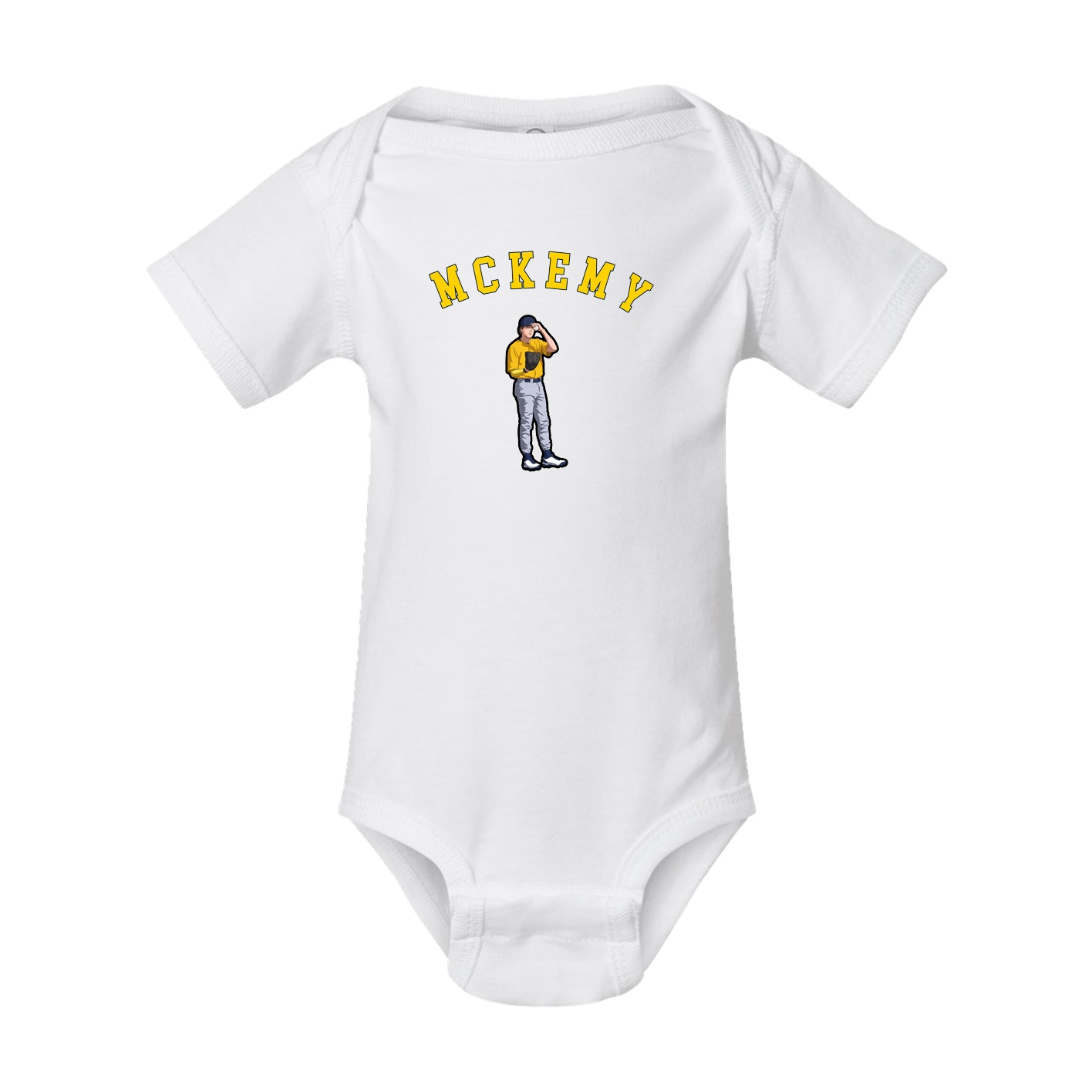 Baby Onesie — Shirsey Arch in White