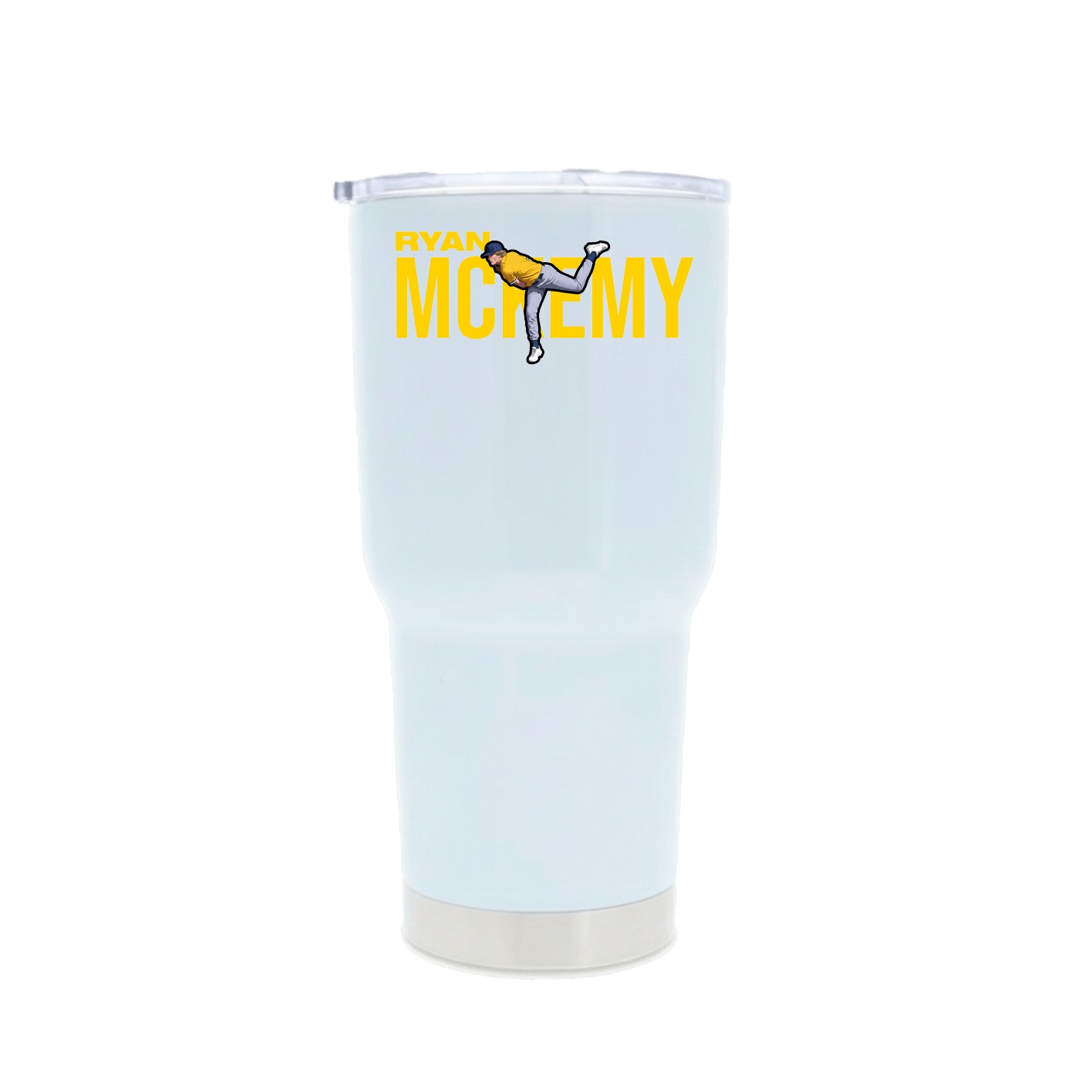 30oz Stainless Steel Tumbler — Player Name in White