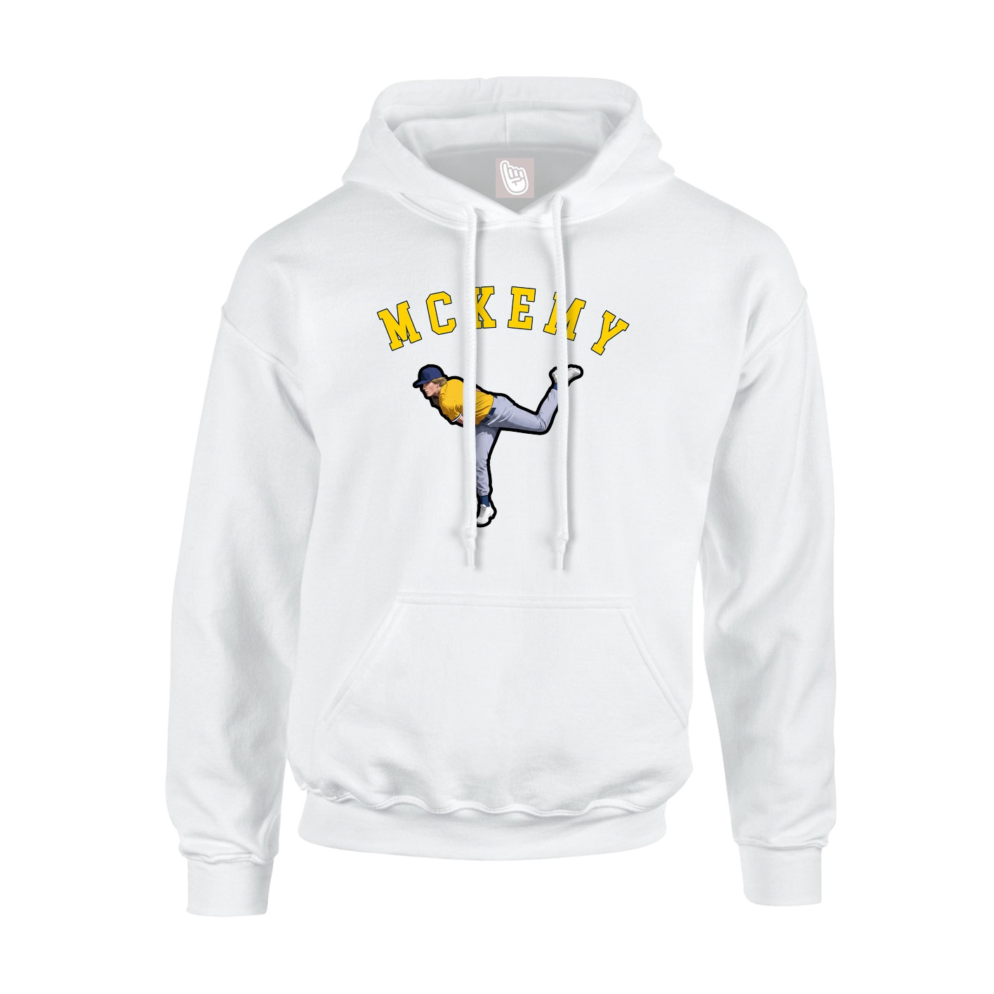 Youth Hoodie — Shirsey Arch in White