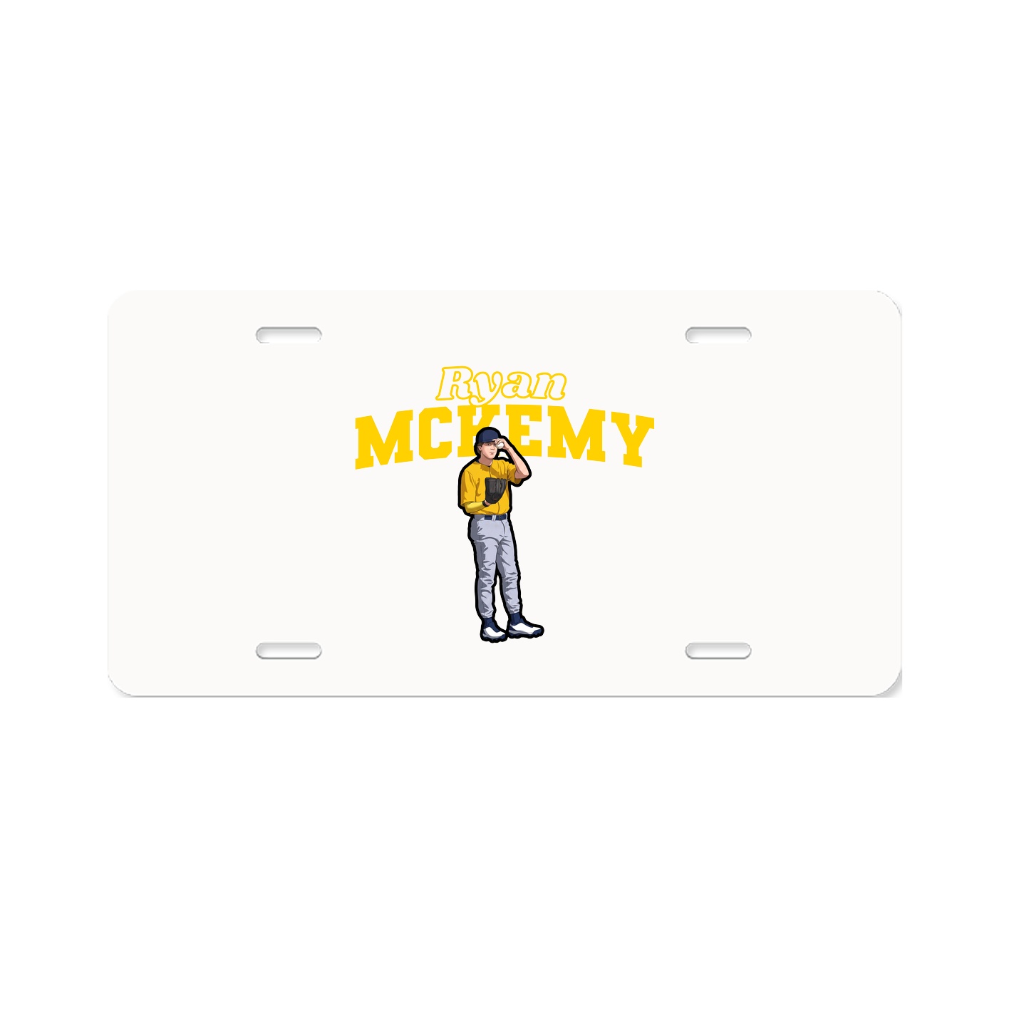 License Plate — Name Arch in Classic
