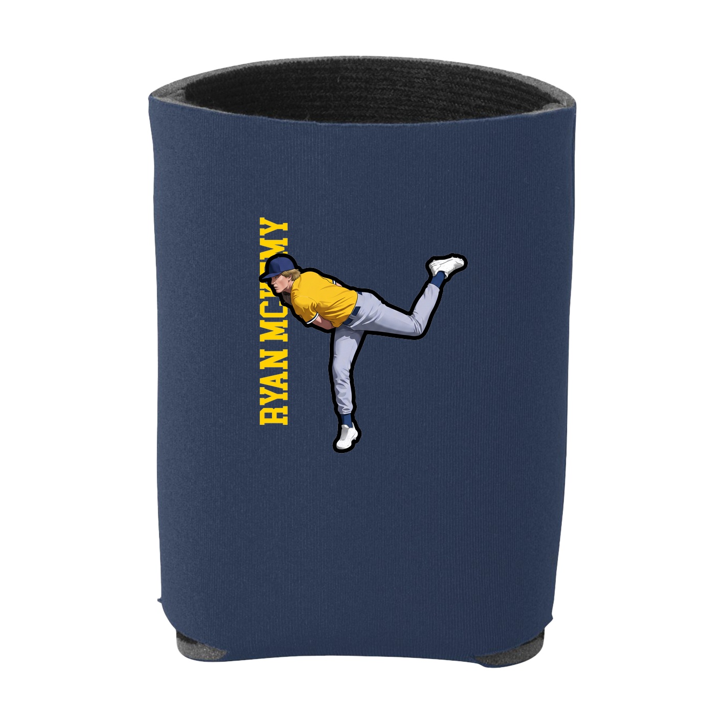 Can Holder — Name Vertical in Navy