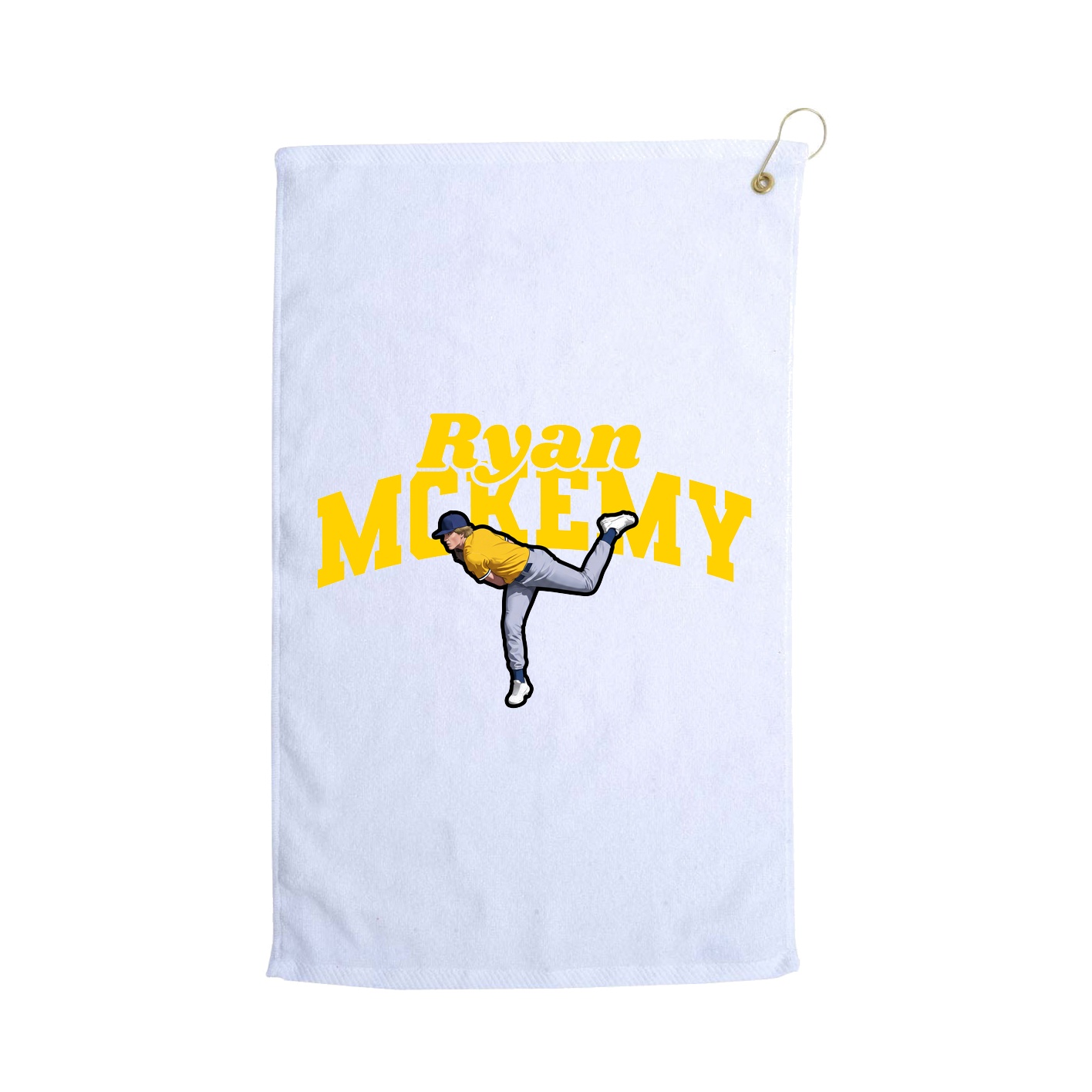 Golf Towel — Signature Arch in White