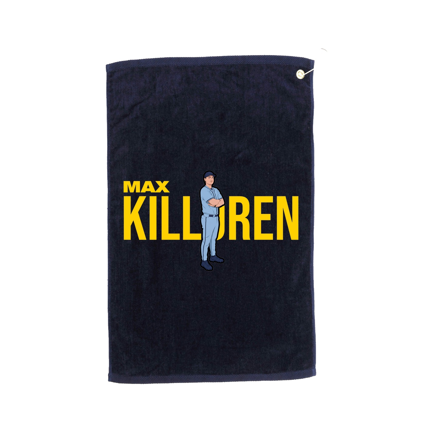 Golf Towel — Player Name in Navy