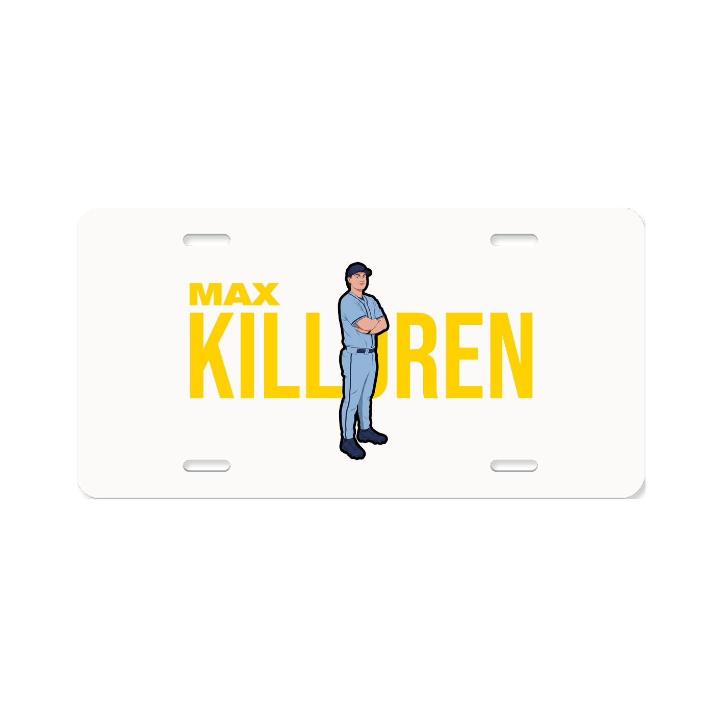 License Plate — Player Name in Classic