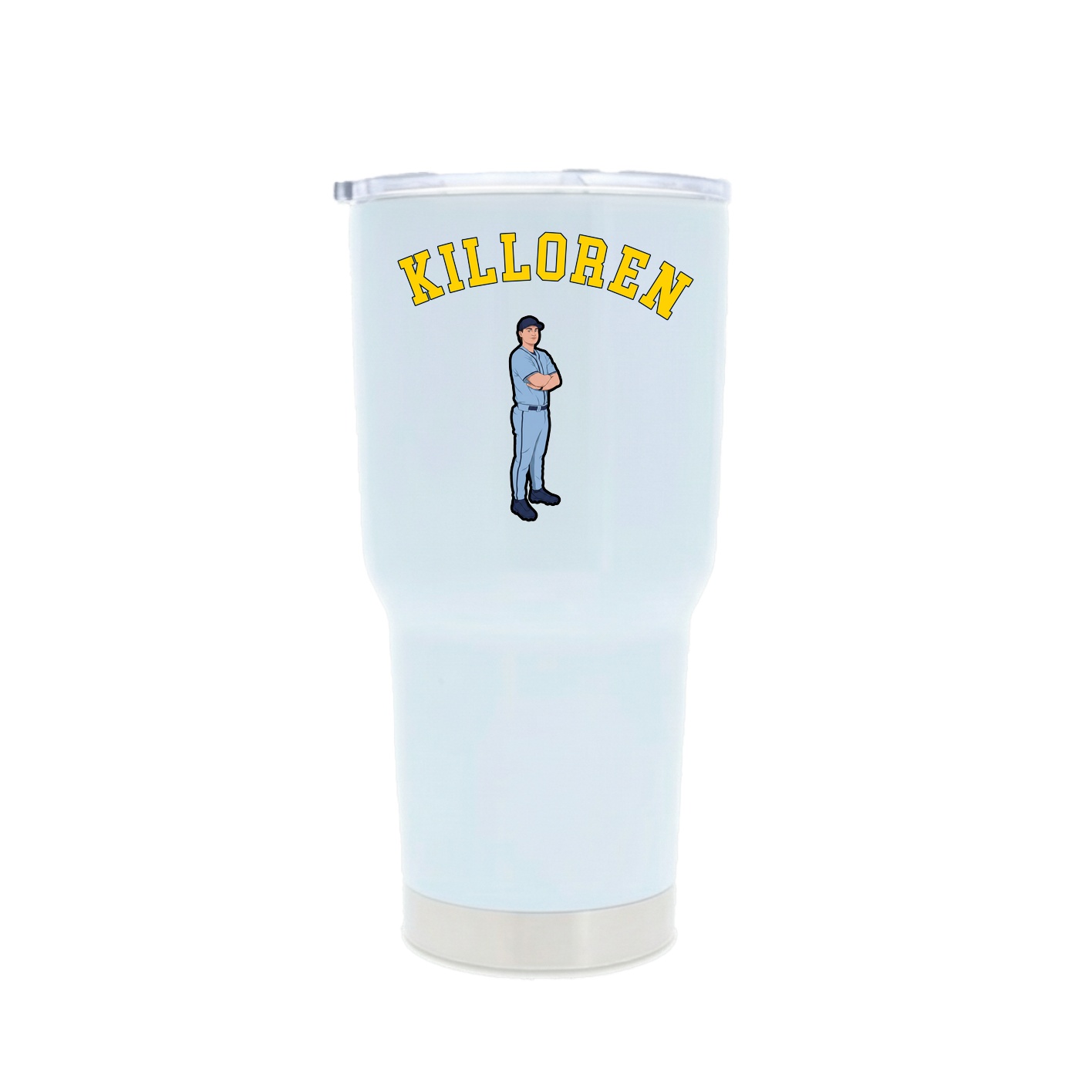 30oz Stainless Steel Tumbler — Shirsey Arch in White