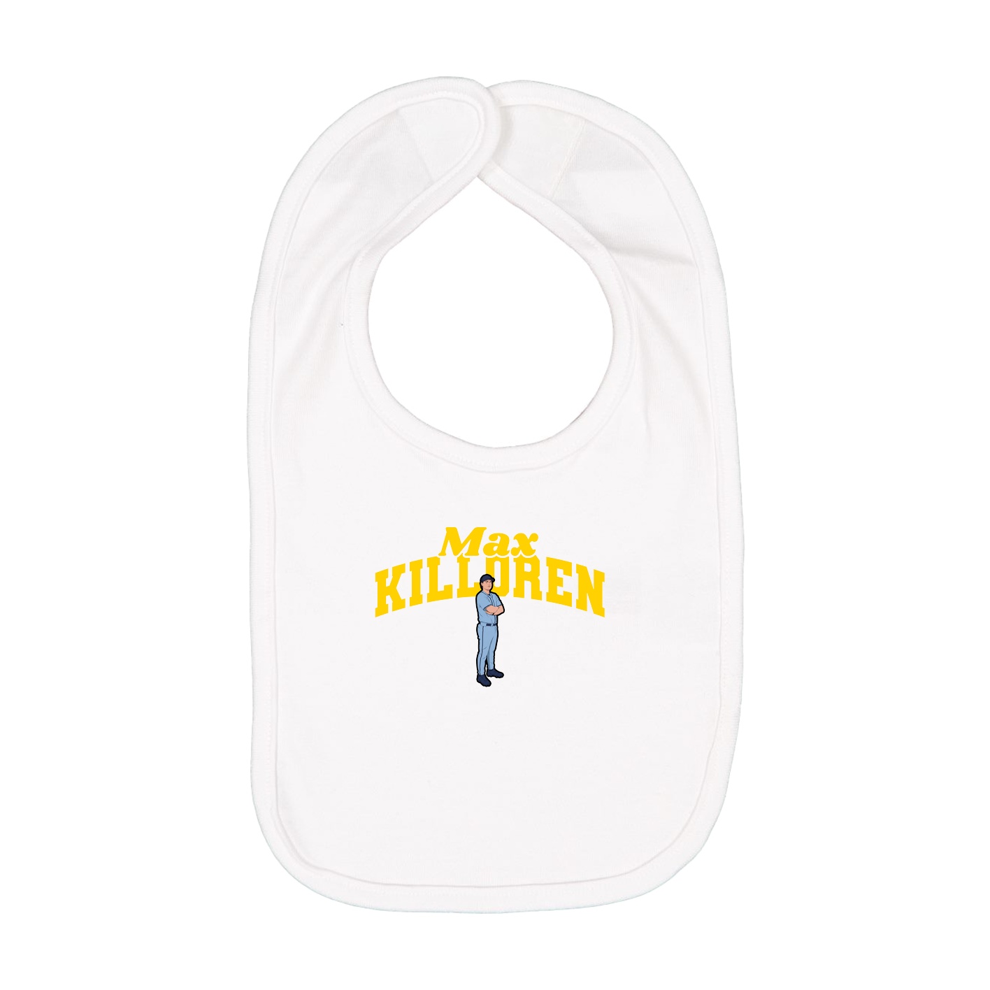 Infant Bib — Signature Arch in White