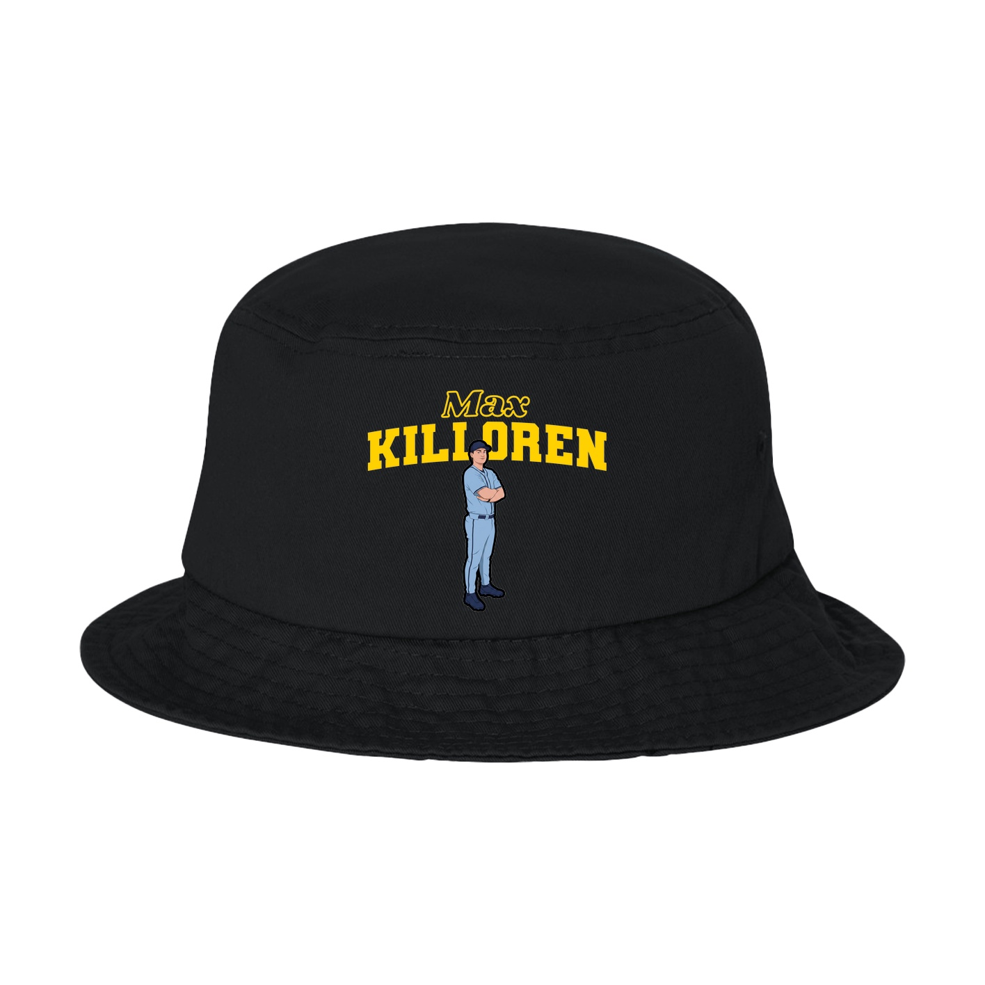 Bucket Cap — Name Arch in Black