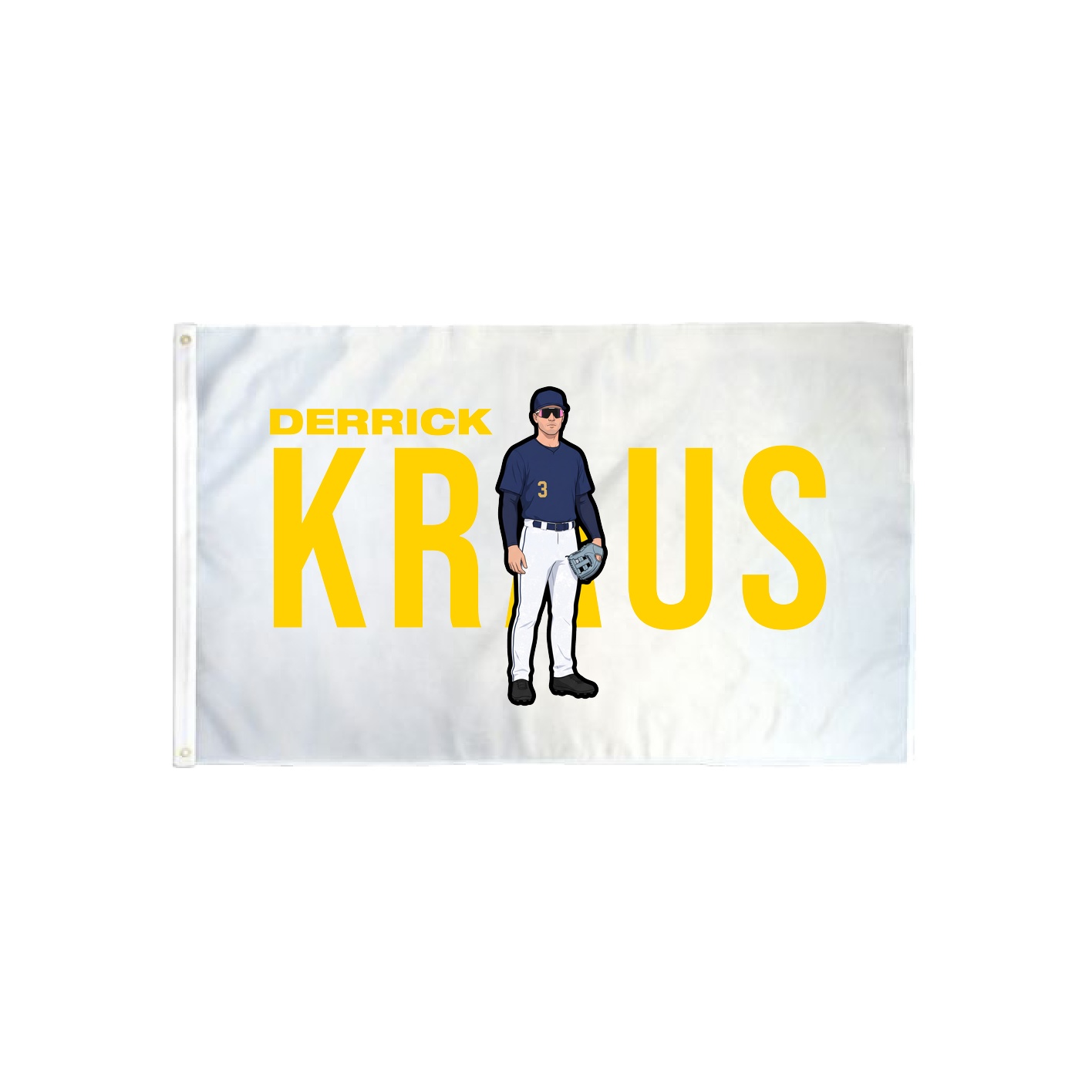 3x5 Flag — Player Name in Classic