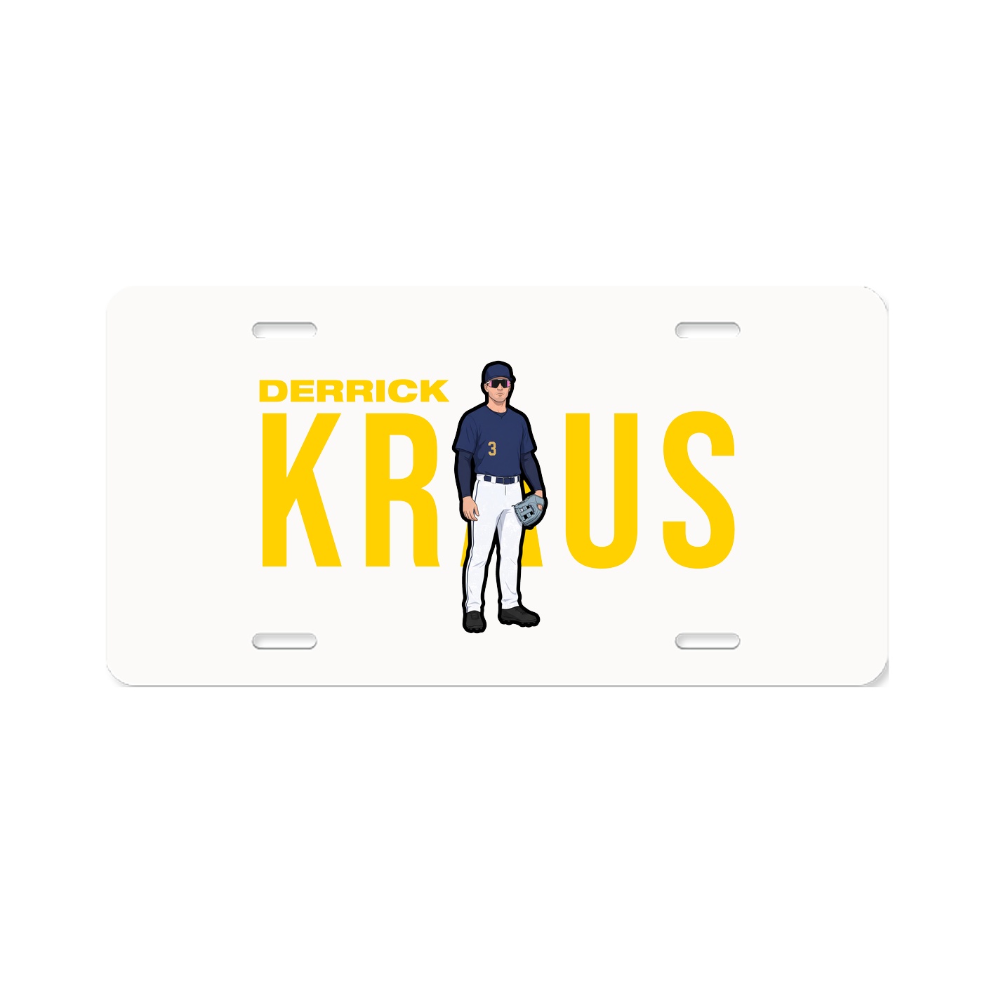 License Plate — Player Name in Classic