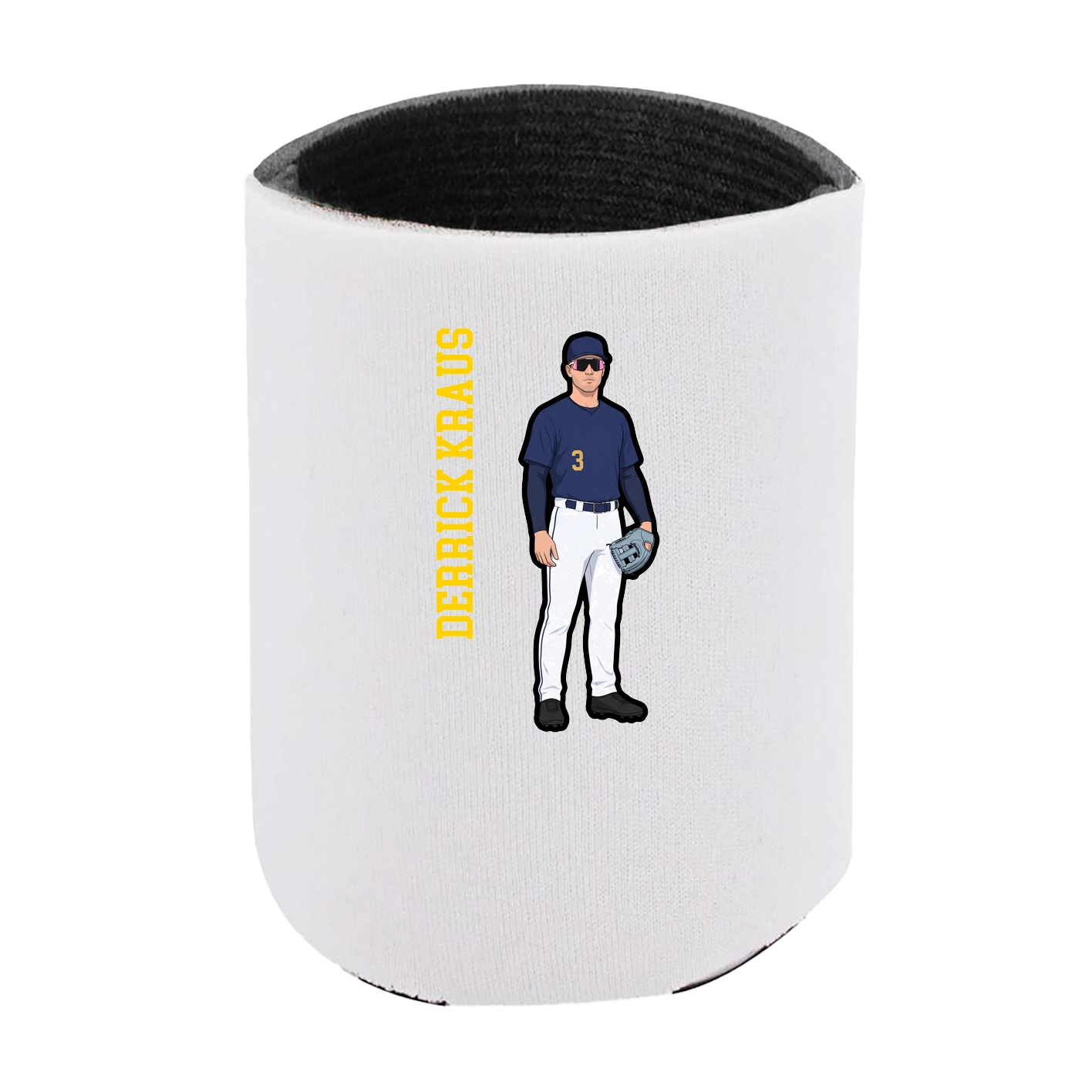 Can Holder — Name Vertical in White