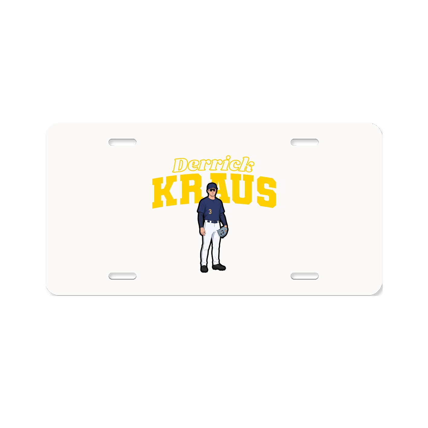 License Plate — Name Arch in Classic