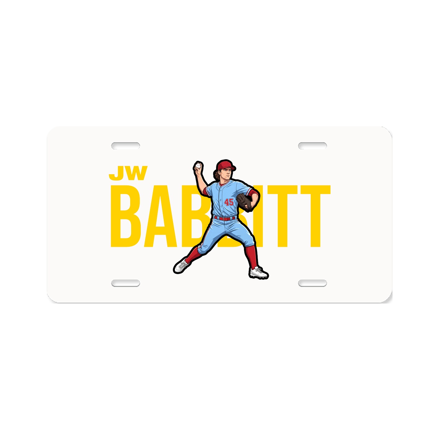 License Plate — Player Name in Classic