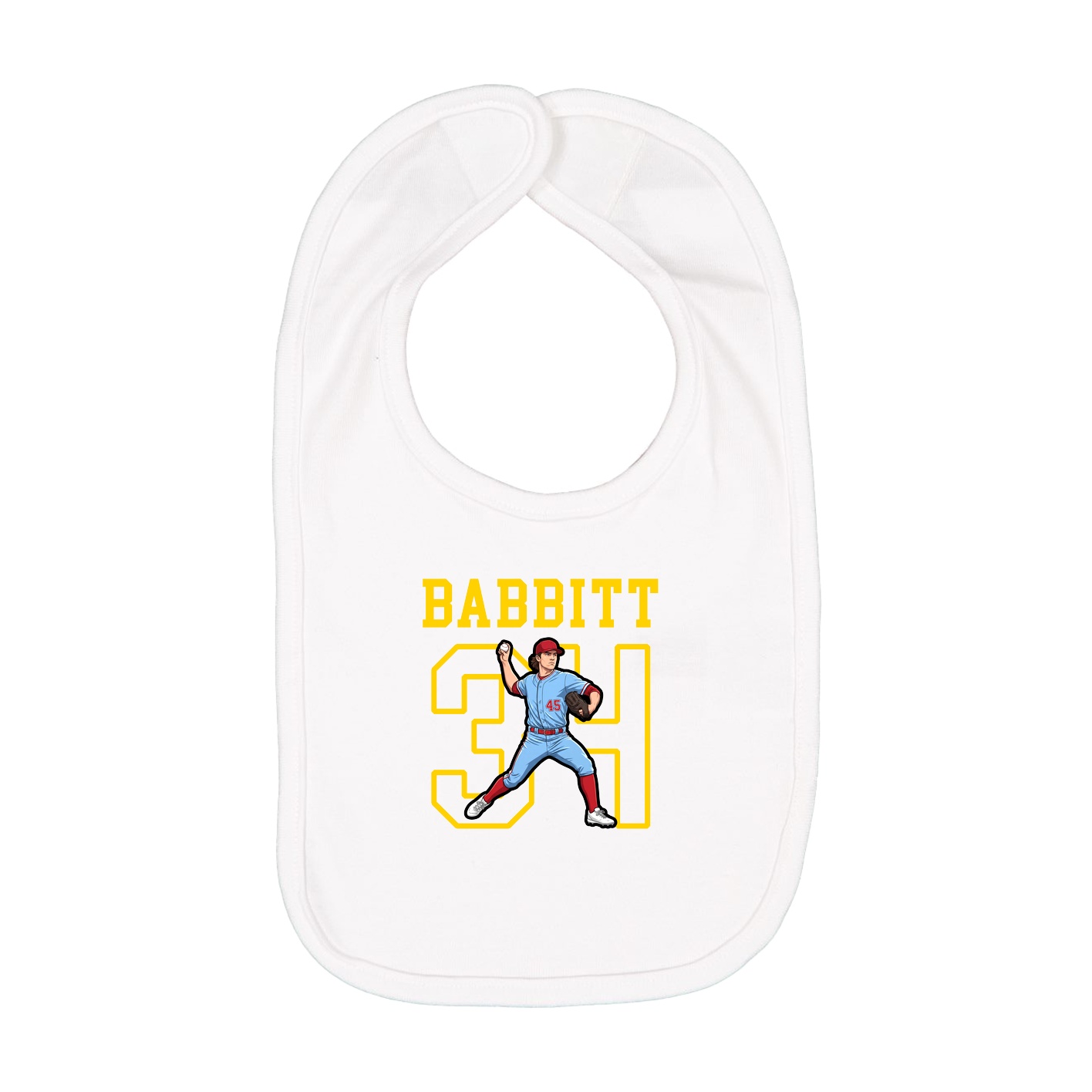 Infant Bib — Shirsey in White