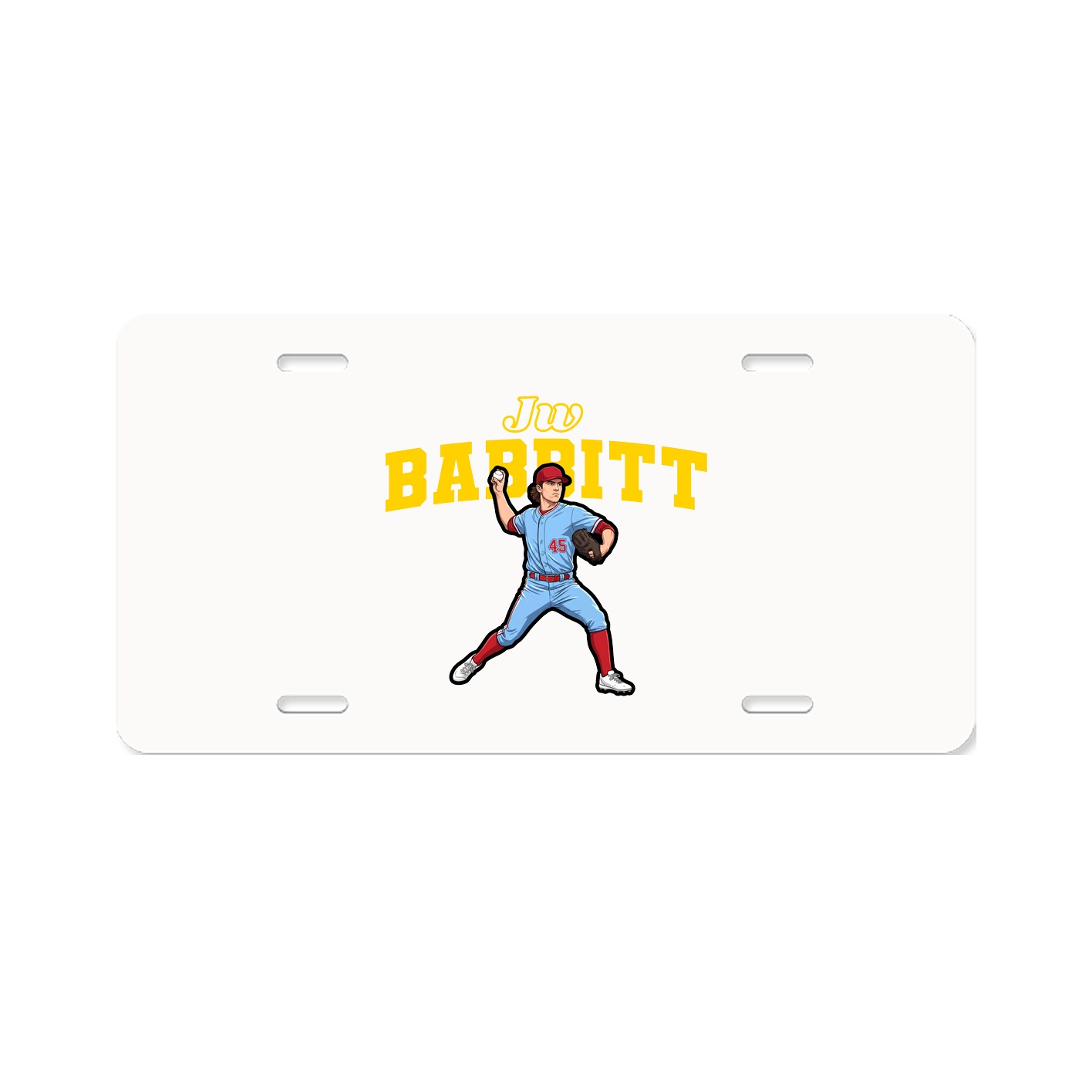 License Plate — Name Arch in Classic