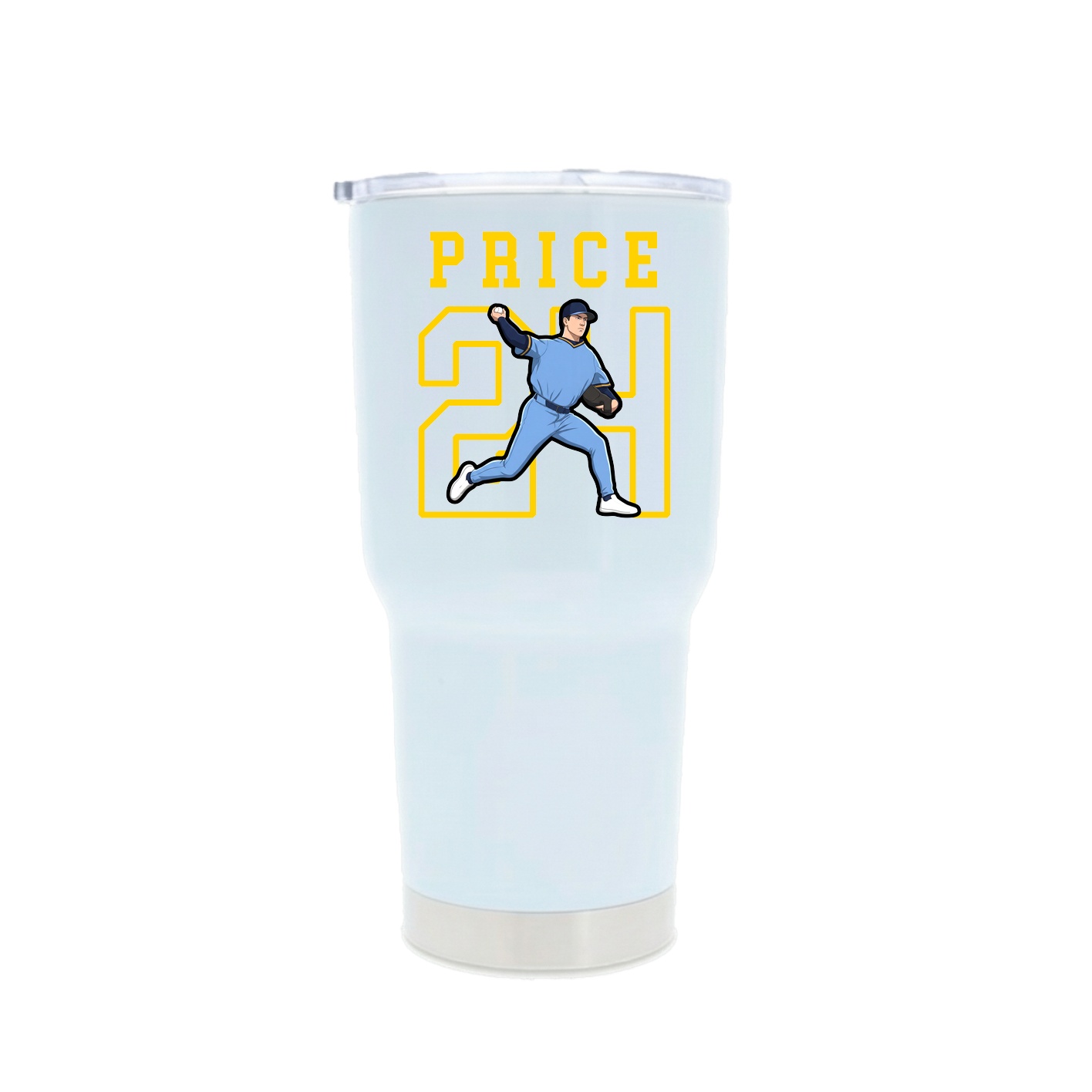 30oz Stainless Steel Tumbler — Shirsey in White