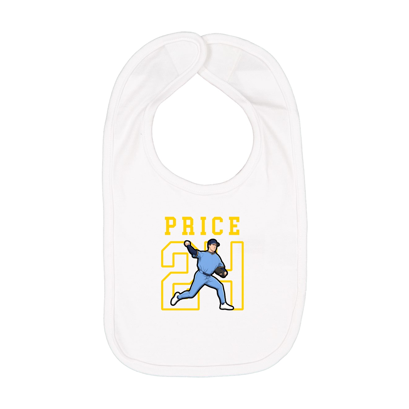 Infant Bib — Shirsey in White