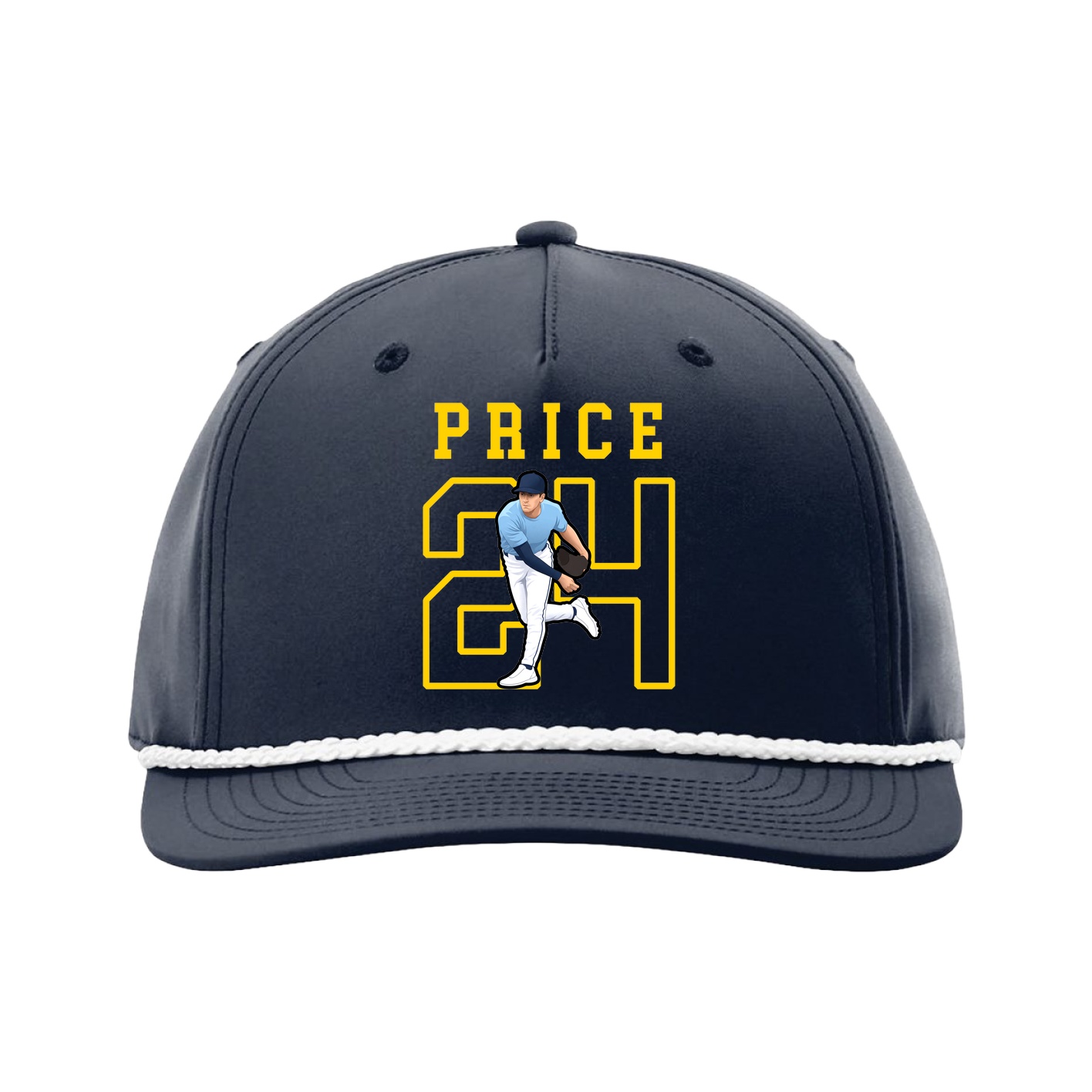Five-Panel Classic Rope Cap — Shirsey in Navy