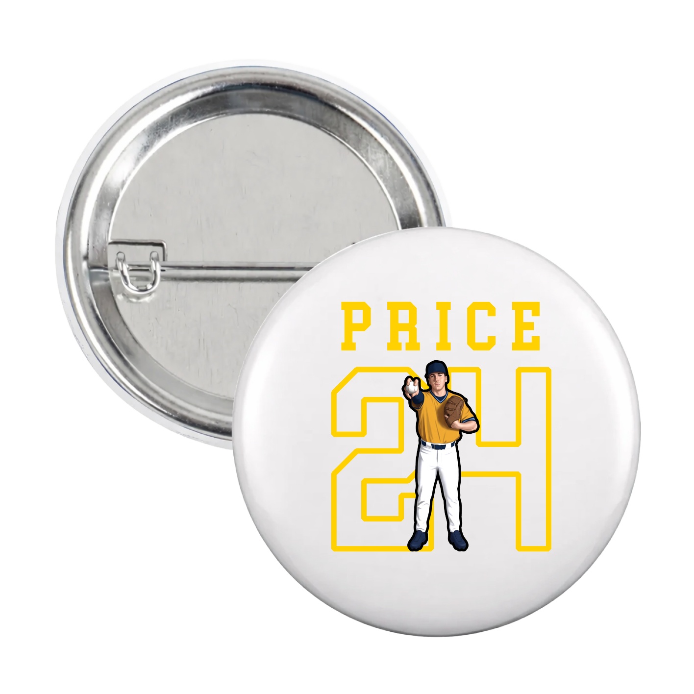 Game Day Button — Shirsey in White