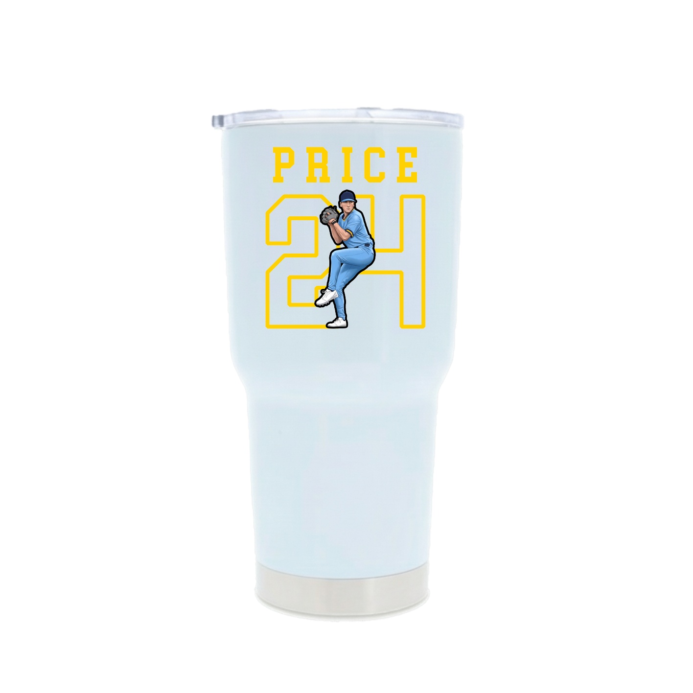 30oz Stainless Steel Tumbler — Shirsey in White