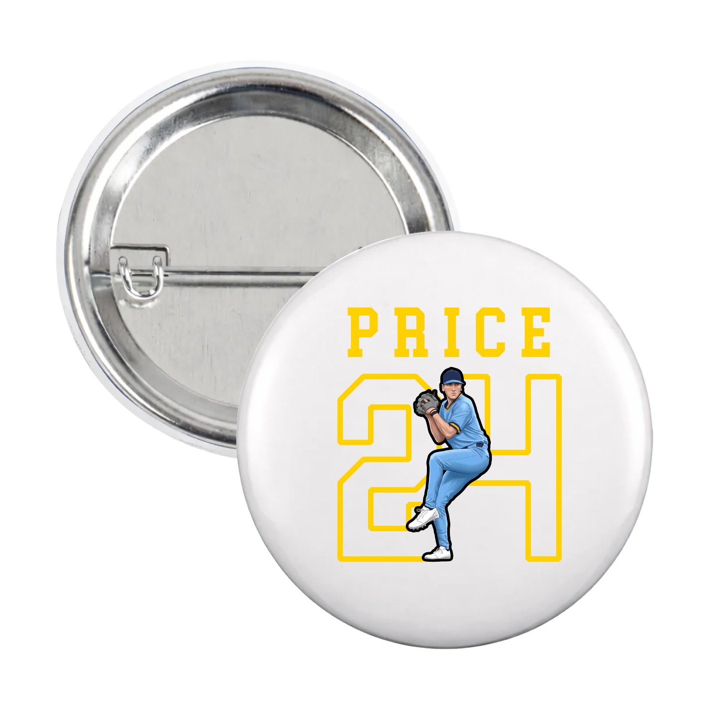 Game Day Button — Shirsey in White
