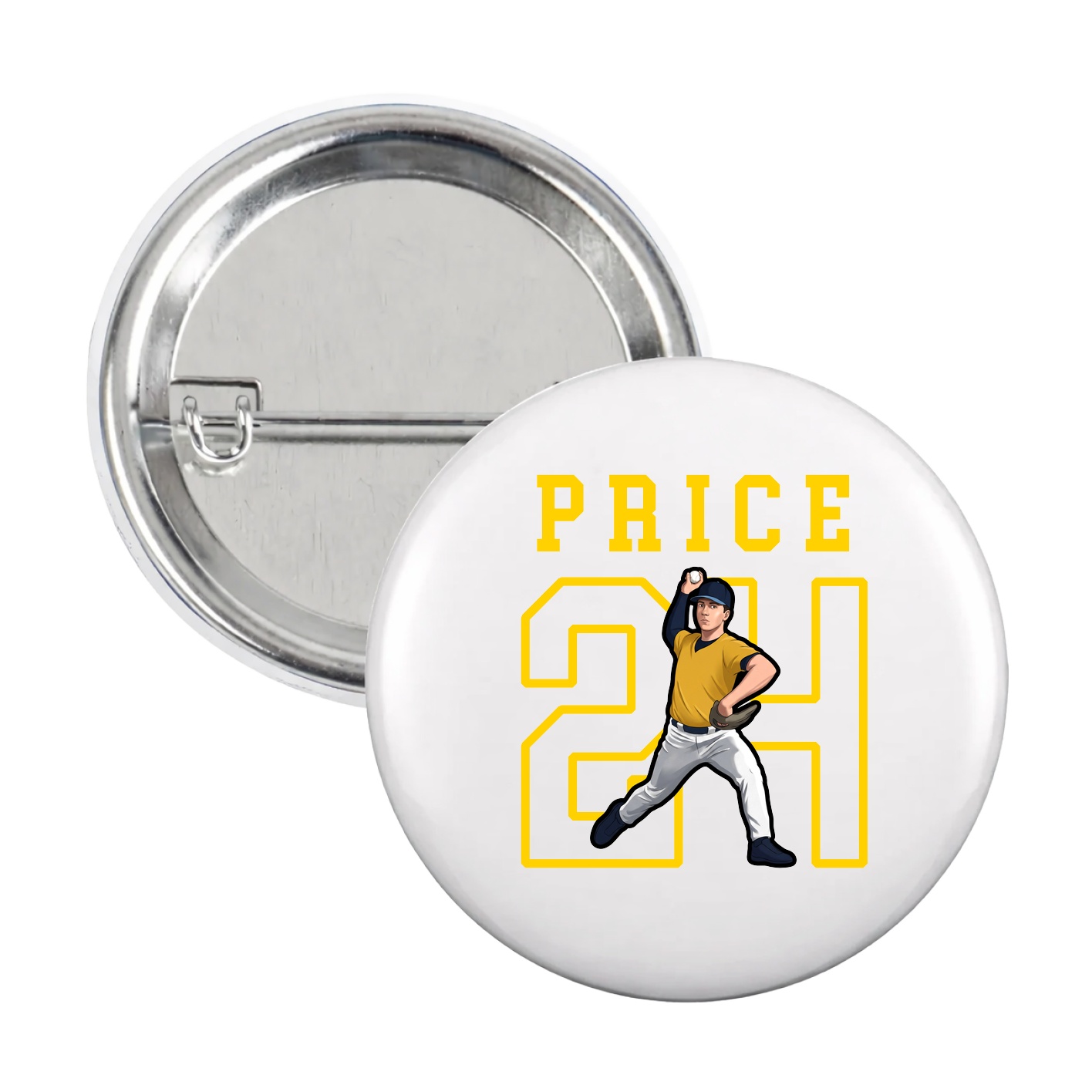 Game Day Button — Shirsey in White