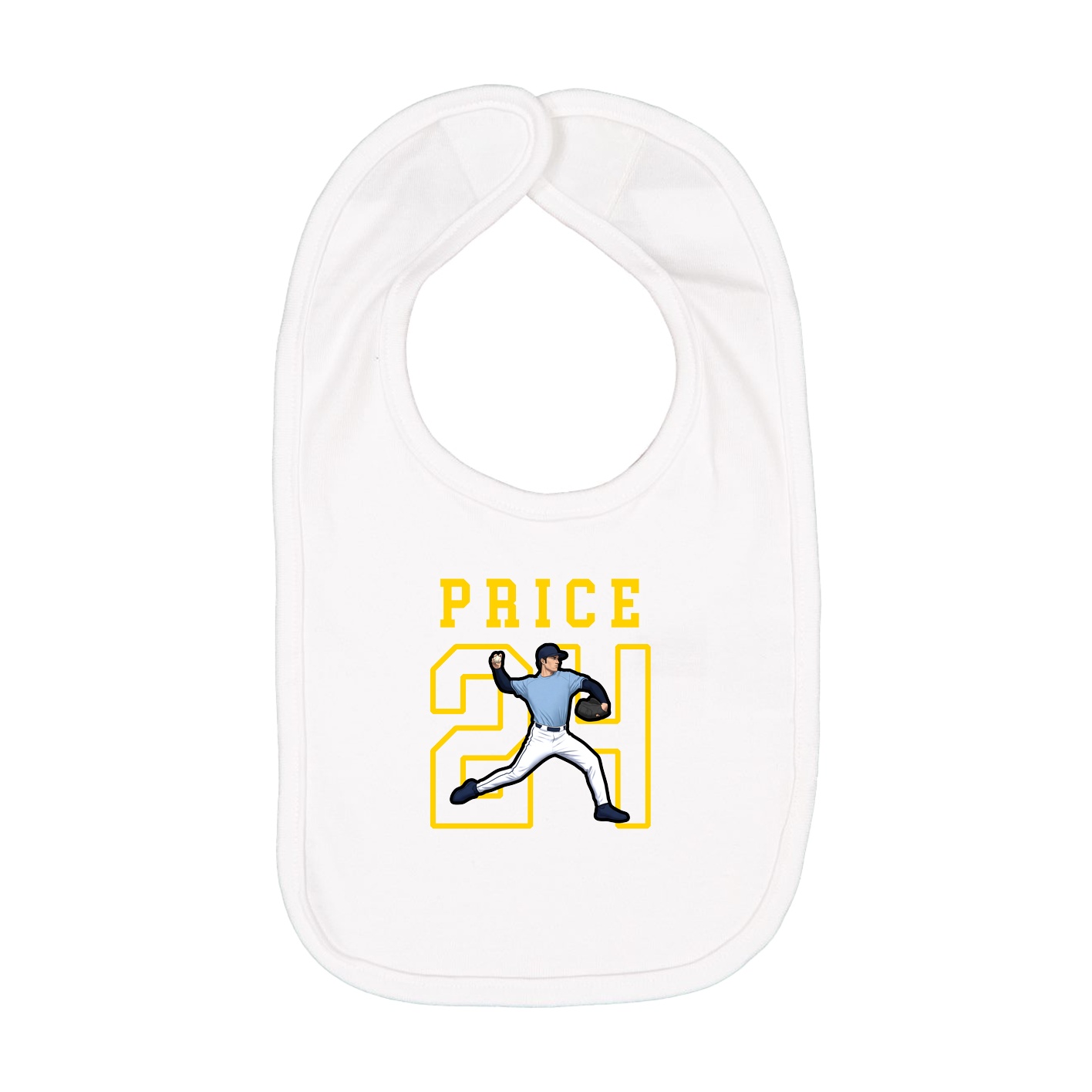 Infant Bib — Shirsey in White