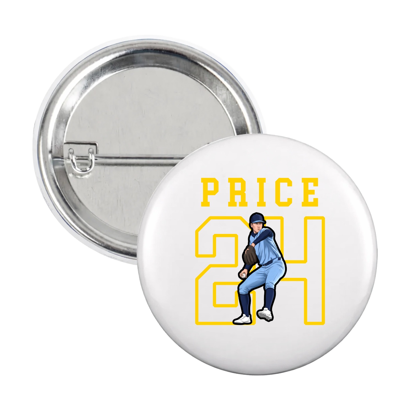 Game Day Button — Shirsey in White