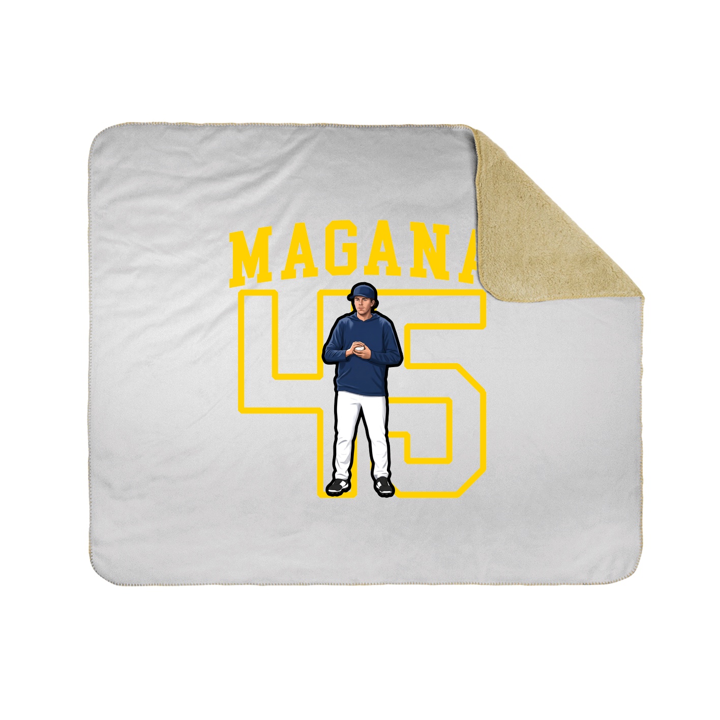 Throw Blanket — Shirsey in White