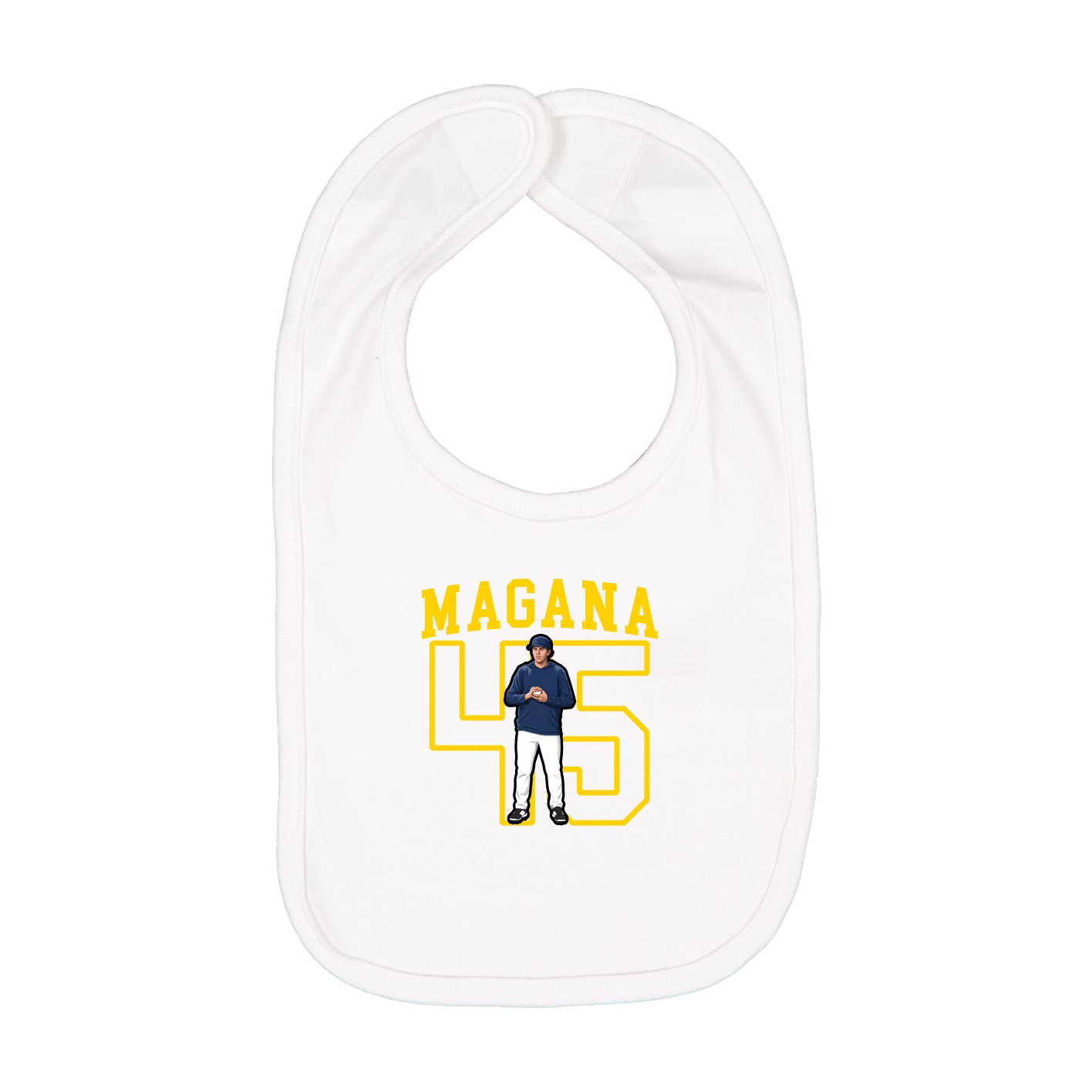 Infant Bib — Shirsey in White
