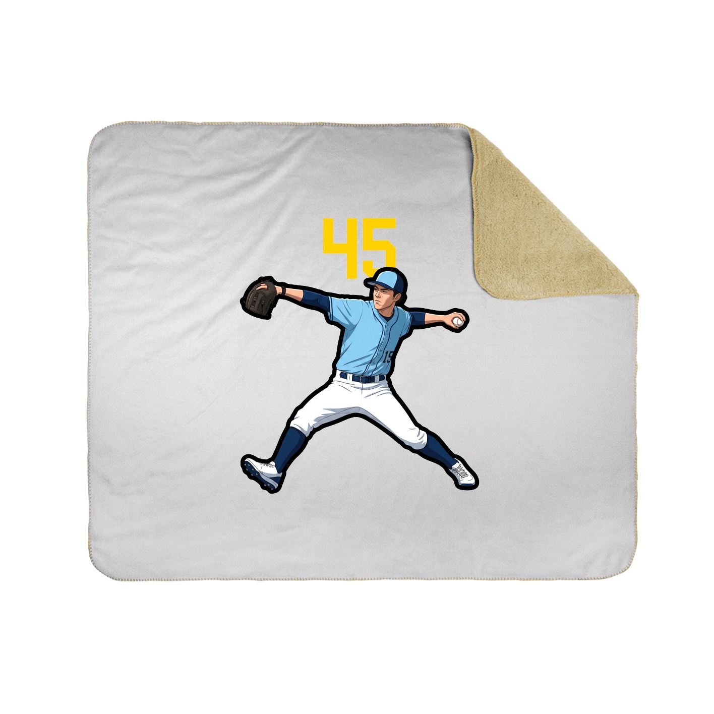50x60 Sherpa Lined Throw Blanket