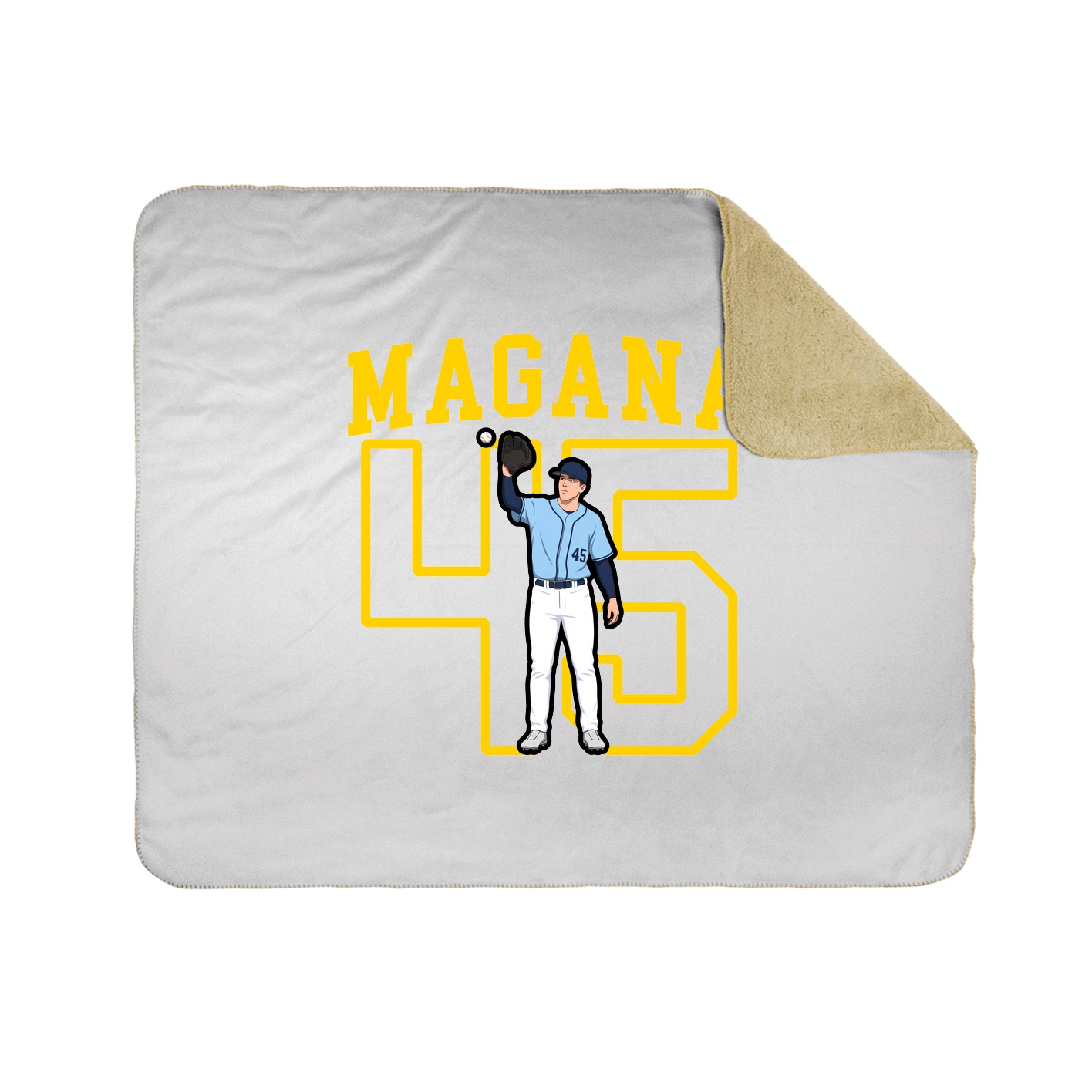Throw Blanket — Shirsey in White