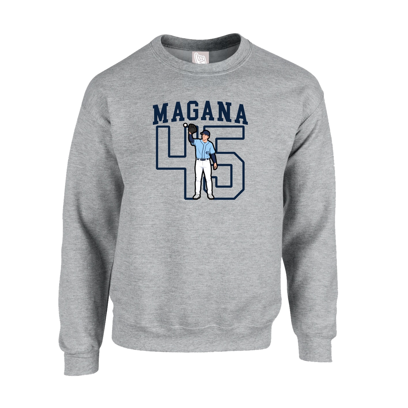Fleece Crew — Shirsey in Grey