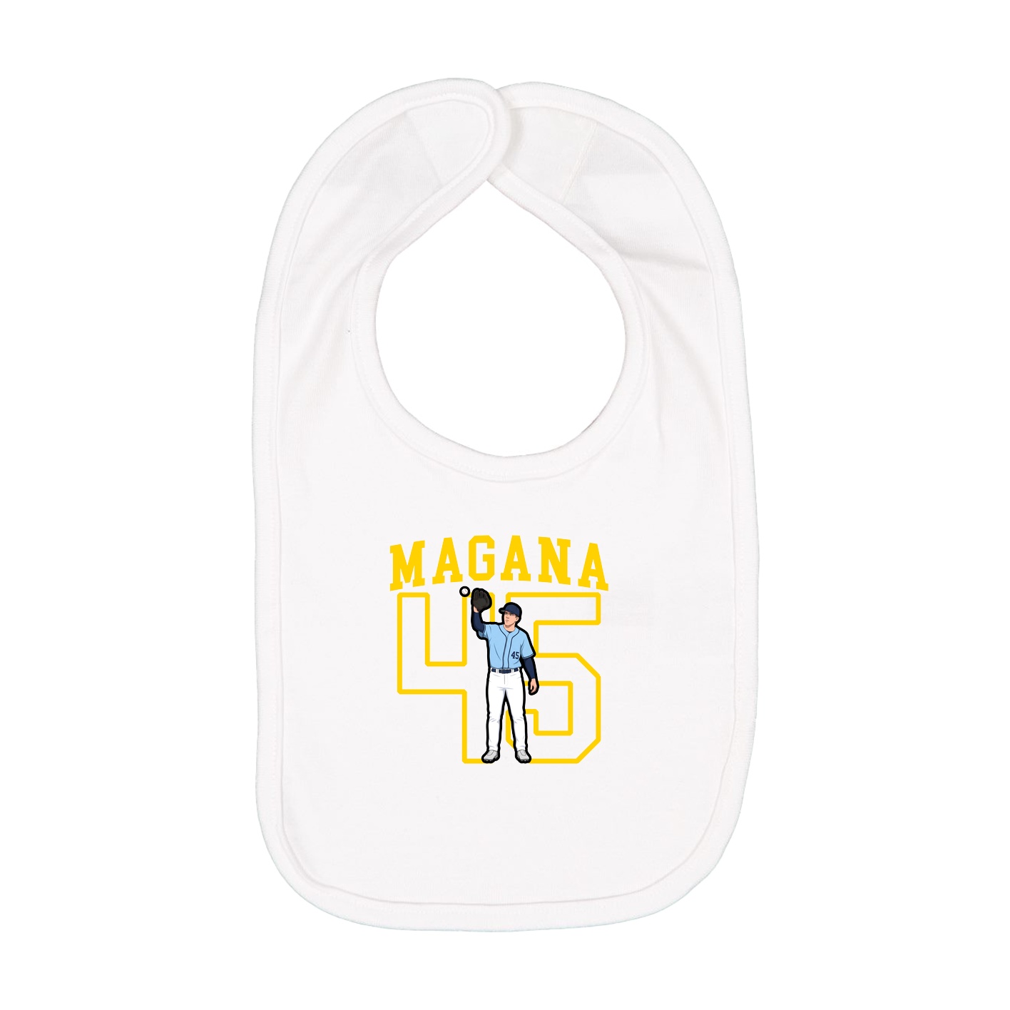 Infant Bib — Shirsey in White