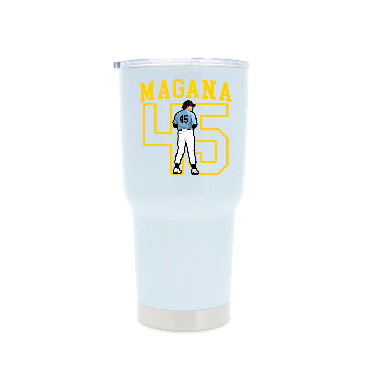 30oz Stainless Steel Tumbler — Shirsey in White