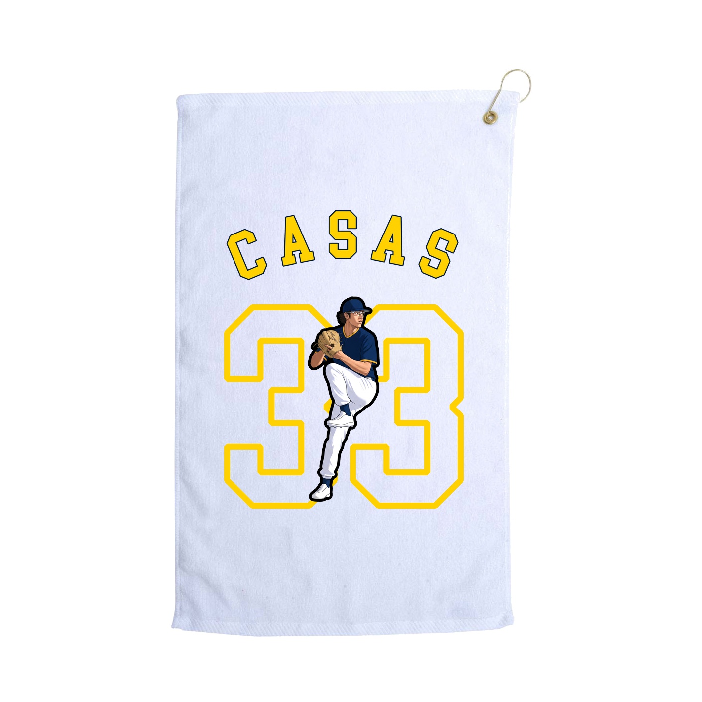 Golf Towel — Shirsey Arch in White