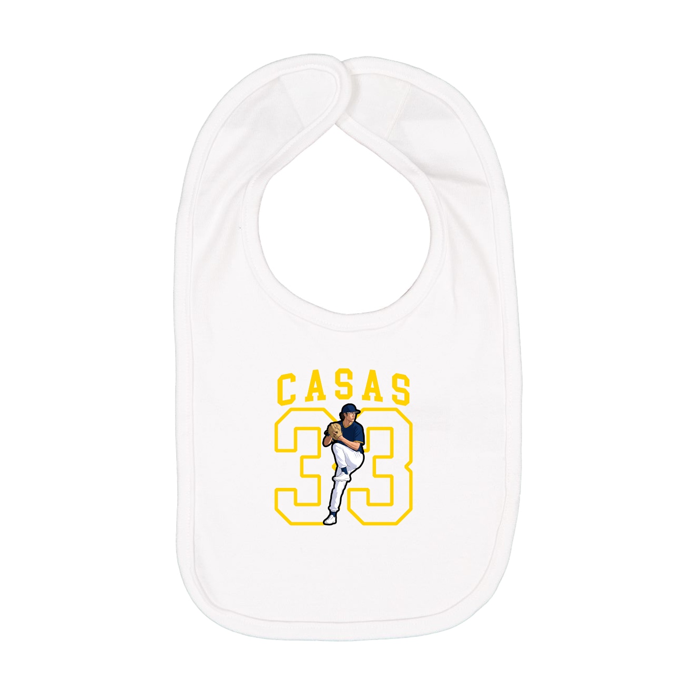 Infant Bib — Shirsey in White