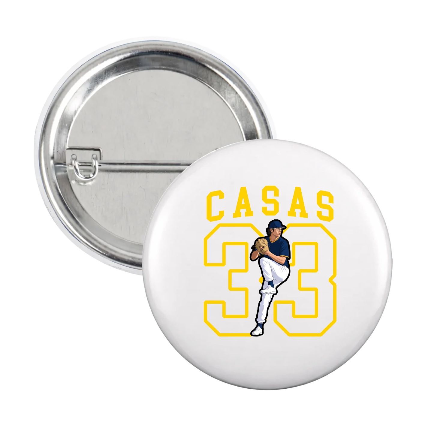 Game Day Button — Shirsey in White