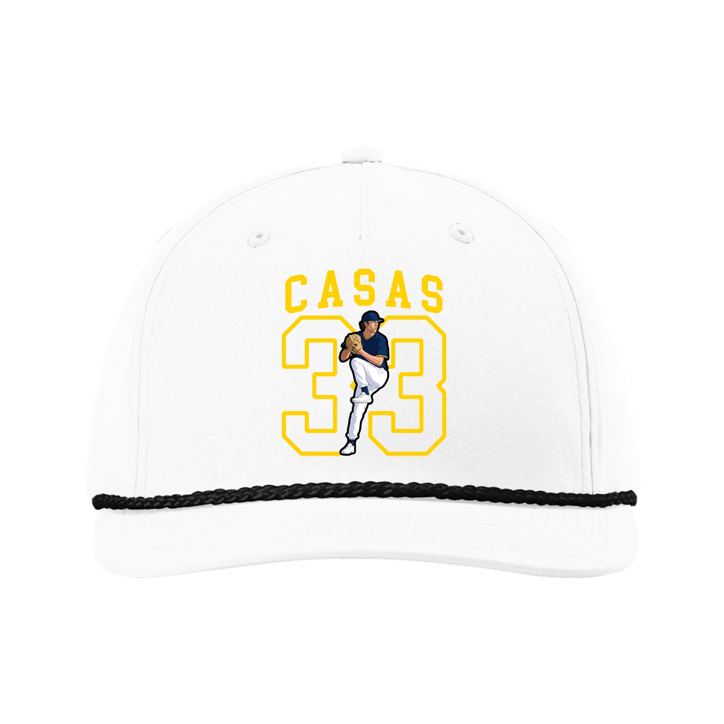 Five-Panel Classic Rope Cap — Shirsey in White