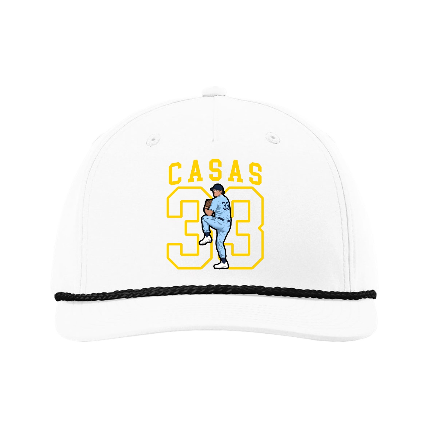 Five-Panel Classic Rope Cap — Shirsey in White