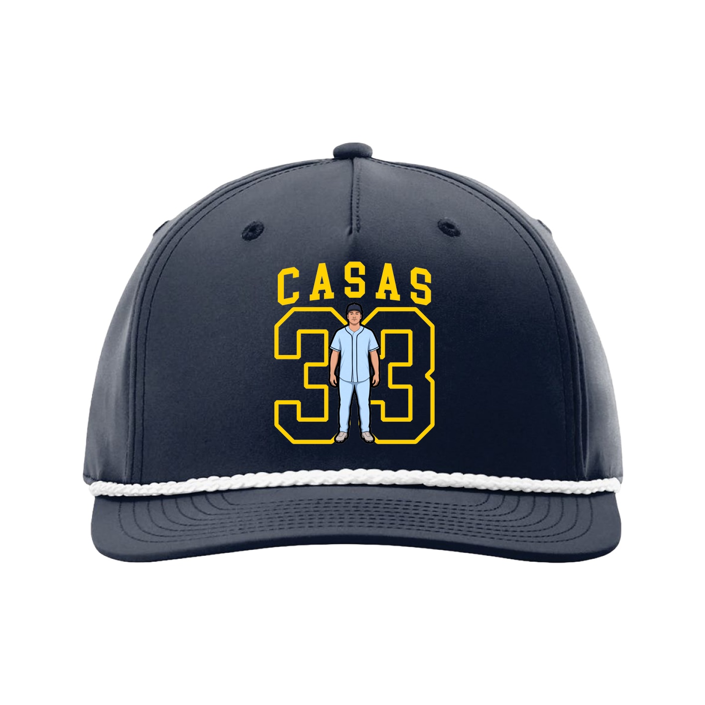 Five-Panel Classic Rope Cap — Shirsey in Navy