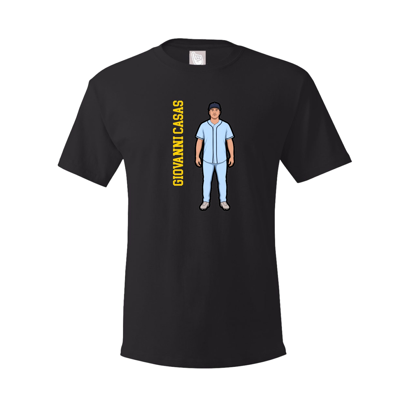 Tee — Name Vertical in Black