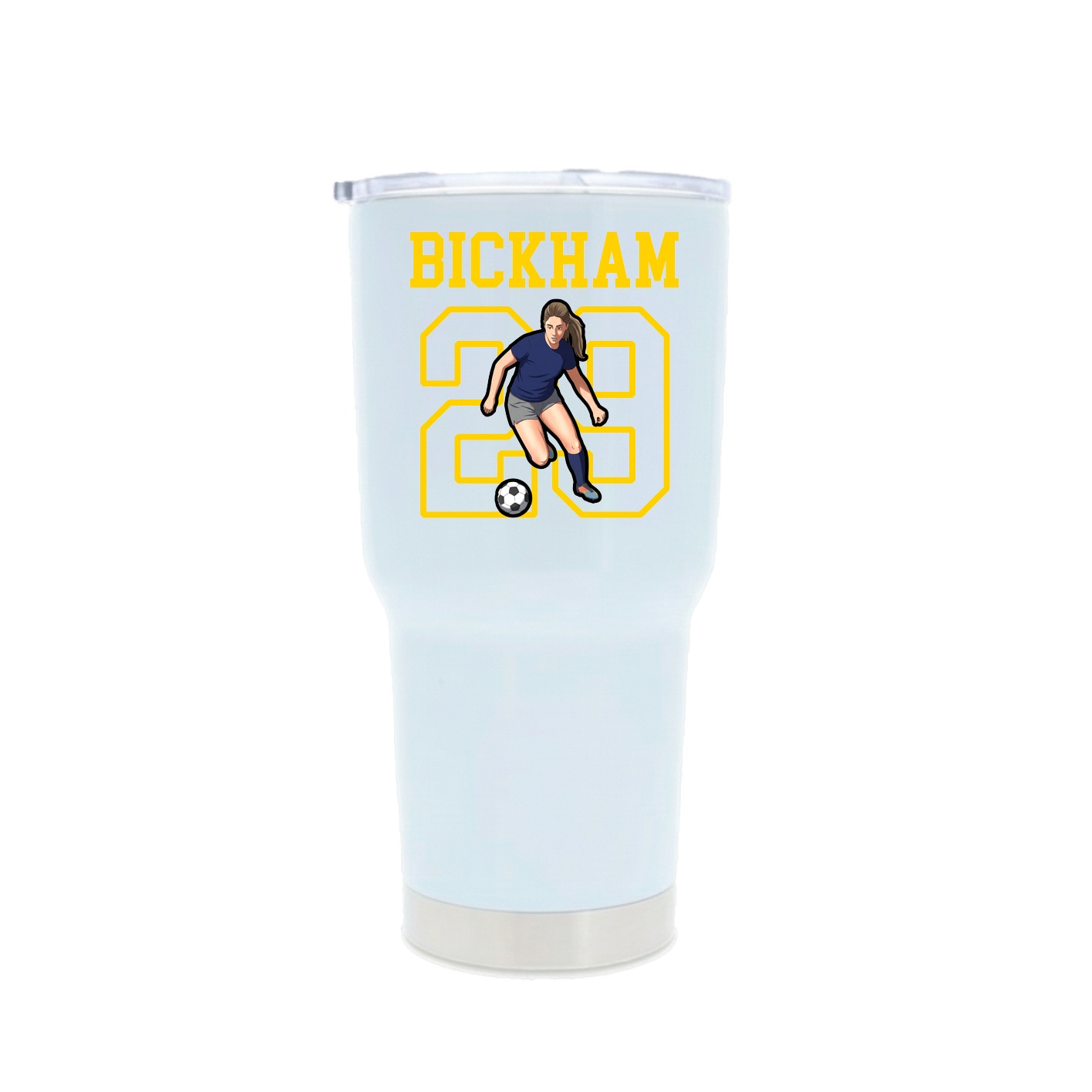 30oz Stainless Steel Tumbler — Shirsey in White