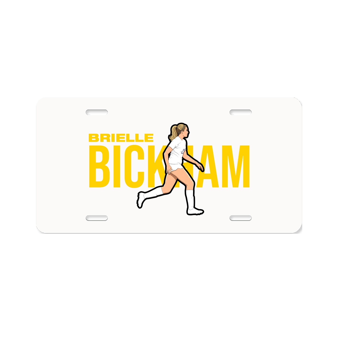 License Plate — Player Name in Classic