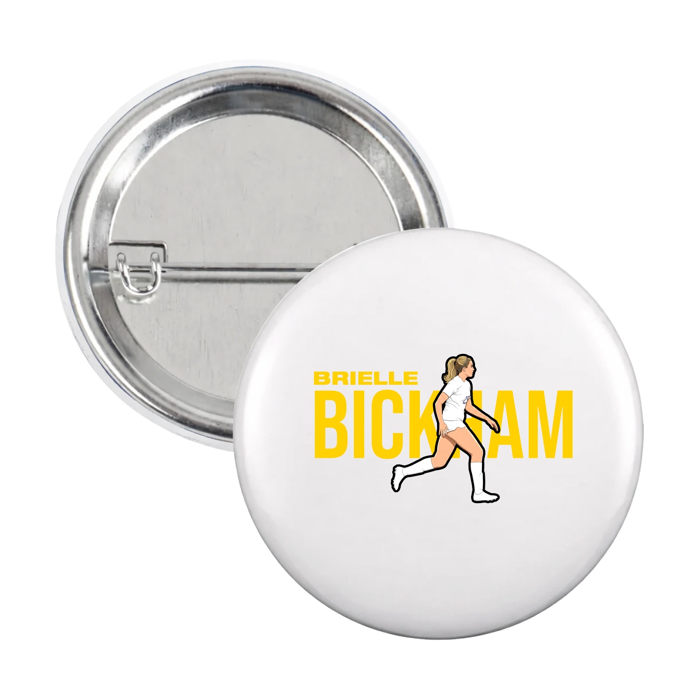 Game Day Button — Player Name in White