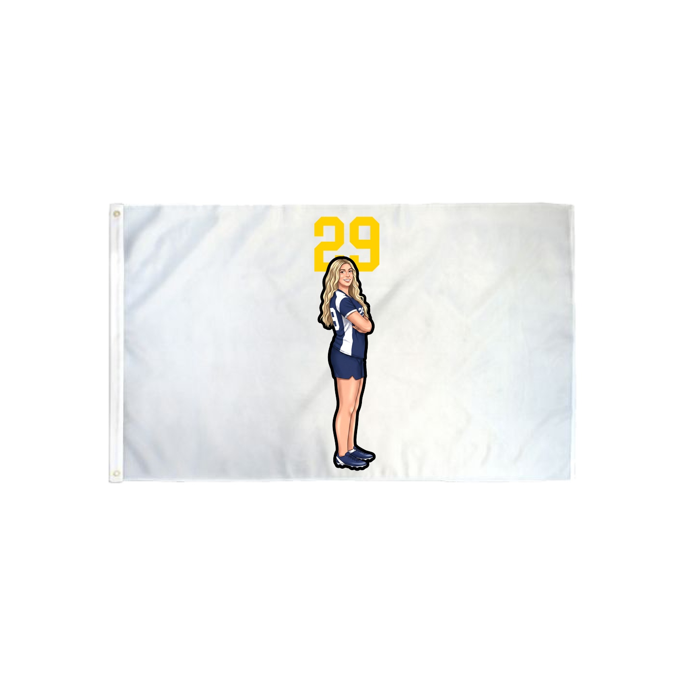 3x5 Flag — Number Top in Classic